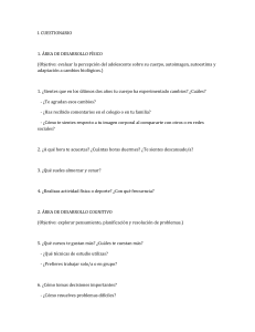 Cuestionario de Desarrollo Adolescente