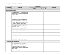 Lista de verificaci&oacute;n de Seguridad y Salud Ocupacional