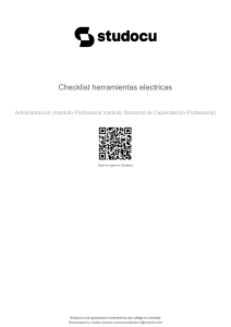 Checklist de herramientas el&eacute;ctricas para seguridad laboral