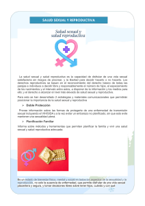 Salud Sexual y Reproductiva: Doble Protecci&oacute;n y Planificaci&oacute;n Familiar