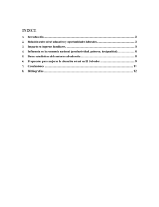 Educaci&oacute;n y Desarrollo Econ&oacute;mico en El Salvador: An&aacute;lisis y Propuestas