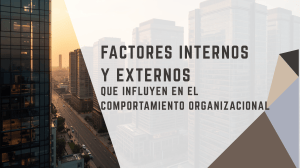 Factores Internos y Externos en Comportamiento Organizacional