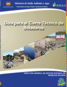 Gu&iacute;a para el Cierre T&eacute;cnico de Botaderos