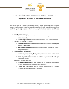 Estudio de caso UNIMINUTO: Problemas de gesti&oacute;n acad&eacute;mica