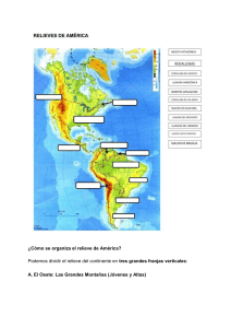 Relieves de Am&eacute;rica: Organizaci&oacute;n y Mapa para Completar
