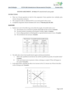 Assignment 2 - ECON 1020 - Introduction to Macroeconomic Principles