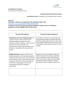 Summarizing and Paraphrasing Practice: Indigenous Reserves