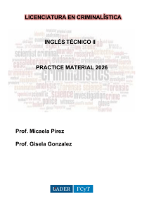 Criminalistics Technical English Practice Material 2026