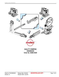 Quality Crimping Handbook - Molex Technical Guide