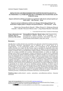 Impacto de procedimientos est&eacute;ticos dentales en autoestima
