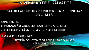 Teor&iacute;a del Control Focalizado a los Intraorganos - Universidad de El Salvador