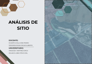 An&aacute;lisis de Sitio: Estaci&oacute;n Bimodal Santiva&ntilde;ez, Bolivia