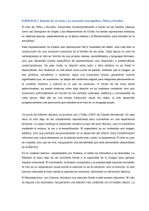 Evoluci&oacute;n iconogr&aacute;fica de Orfeo y Eur&iacute;dice: estudio art&iacute;stico