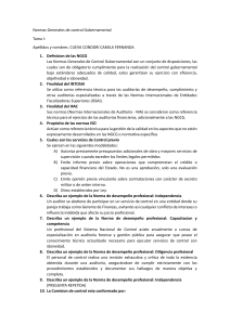 Normas Generales de control Gubernamental - Tarea