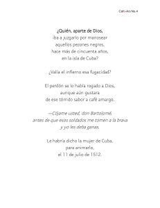 Caf&eacute;-Ars No.4: Poema sobre culpa y memoria en Cuba
