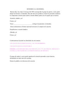 Honores a la Bandera: Guion para 5to y 6to Grado