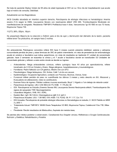 Caso Cl&iacute;nico: Celulitis y Pancytopenia