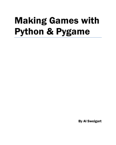 Making Games with Python & Pygame: Programming Guide