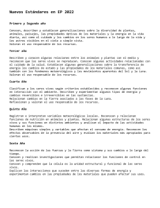 Nuevos Est&aacute;ndares EP 2022: Ciencias Naturales para Primaria