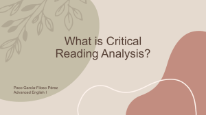 What is Critical Reading Analysis? Guide