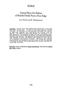 Lateral Blow-Out Failure of Headed Studs Near Free Edge