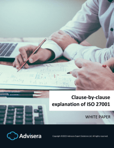 Clause-by-Clause Explanation of ISO 27001 White Paper