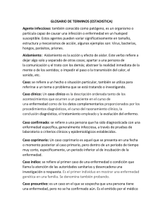 Glosario de T&eacute;rminos Estad&iacute;sticos (Epidemiolog&iacute;a)