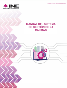 Manual del Sistema de Gesti&oacute;n de la Calidad INE 2025