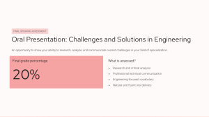 Engineering Oral Presentation Assessment Guide