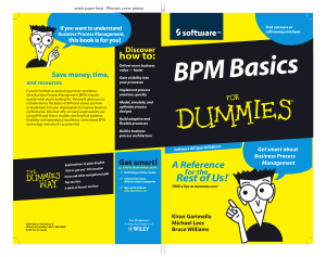 BPM Basics For Dummies: Business Process Management Guide