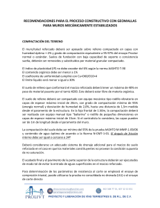 Recomendaciones para muros MSE con geomallas