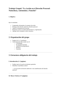 Trabajo Grupal: Acci&oacute;n en Derecho Procesal