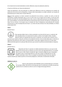 Clases de aislamiento el&eacute;ctrico en electrodom&eacute;sticos