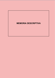Memoria Descriptiva de Desag&uuml;e Dom&eacute;stico y Tratamiento de Efluentes