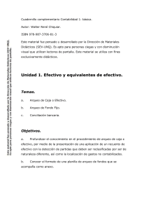 Cuadernillo Contabilidad 1: Efectivo y equivalentes de efectivo