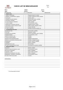 Checklist de Inspecci&oacute;n de Minicargador
