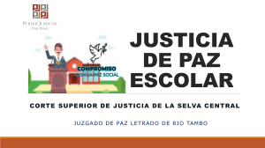 Programa de Justicia de Paz Escolar: Prevenci&oacute;n de Violencia