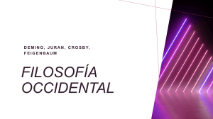 Filosof&iacute;a Occidental: Calidad Deming Juran Crosby Feigenbaum