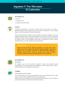 Sesi&oacute;n de Aprendizaje: El Laberinto en Psicomotricidad