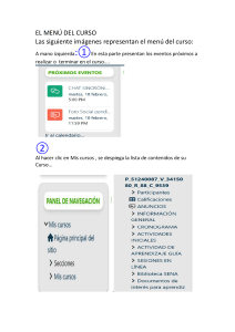 Gu&iacute;a del Men&uacute; del Curso