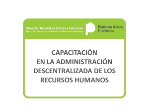 Gu&iacute;a de capacitaci&oacute;n en administraci&oacute;n descentralizada de recursos humanos docentes