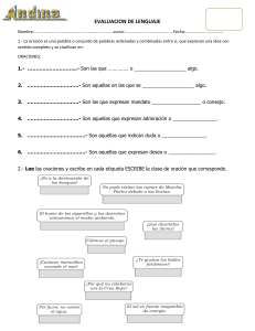 Evaluaci&oacute;n de Lenguaje - Ejercicios de Gram&aacute;tica en Espa&ntilde;ol