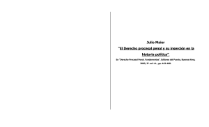 Derecho Procesal Penal: Inserci&oacute;n en la Historia Pol&iacute;tica