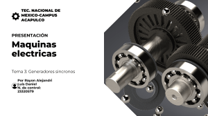 Generadores Sincronos - M&aacute;quinas El&eacute;ctricas