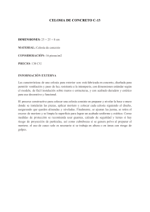 Celos&iacute;a de Concreto C-13: Especificaciones y Precios