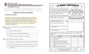 Normas de la Buena Convivencia - 1er B&aacute;sico
