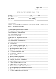 Test de Completamiento de Frases Forer: Herramienta de Evaluaci&oacute;n Psicol&oacute;gica