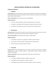 Gu&iacute;a de Estudio: Historia de la Psicolog&iacute;a