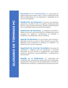 Glosario de T&eacute;rminos M2: Comunicaci&oacute;n y Reuniones Empresariales