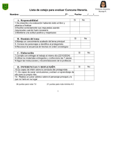 Checklist de evaluaci&oacute;n literaria Cuncuna